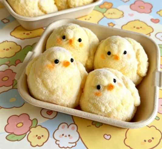 Lovely Fluffy Chick Squeeze Toy | Soft Anti-Stress Decompression Fidget Gift