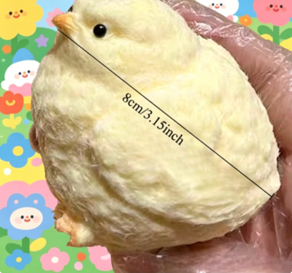 Lovely Fluffy Chick Squeeze Toy | Soft Anti-Stress Decompression Fidget Gift