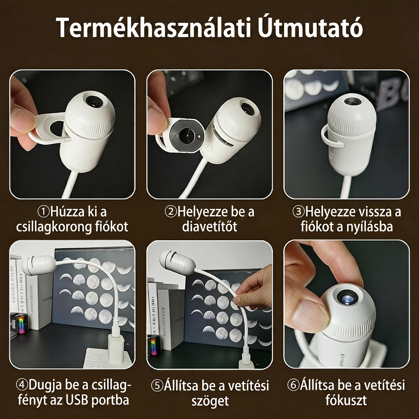 PKNEW® KÖVETKEZŐ GENERÁCIÓS OKOS PROJEKCIÓ HD Okos Dinamikus 5D Holografikus Éjszakai Fény Projektor✨