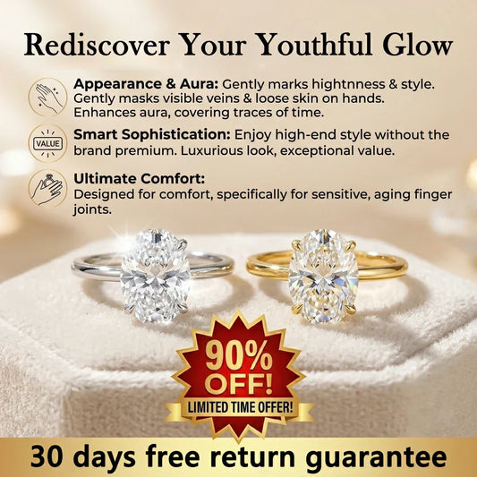 🔥 90% OFF TODAY: 5-Carat "Hand-Lift" Oval Sparkler — Stop Saving Your Radiance for "Someday" and Wear the Luxury You Deserve Every Day 💖