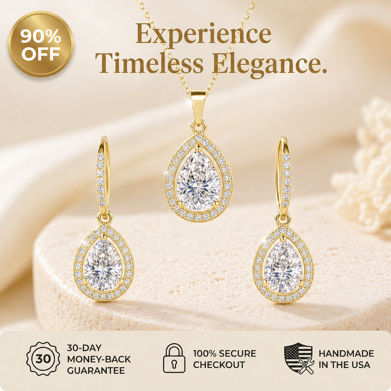 🔥 90% OFF TODAY: Experience Timeless Brilliance: The Flawless Lab-Grown Teardrop Set That Baffles Jewelers.💎