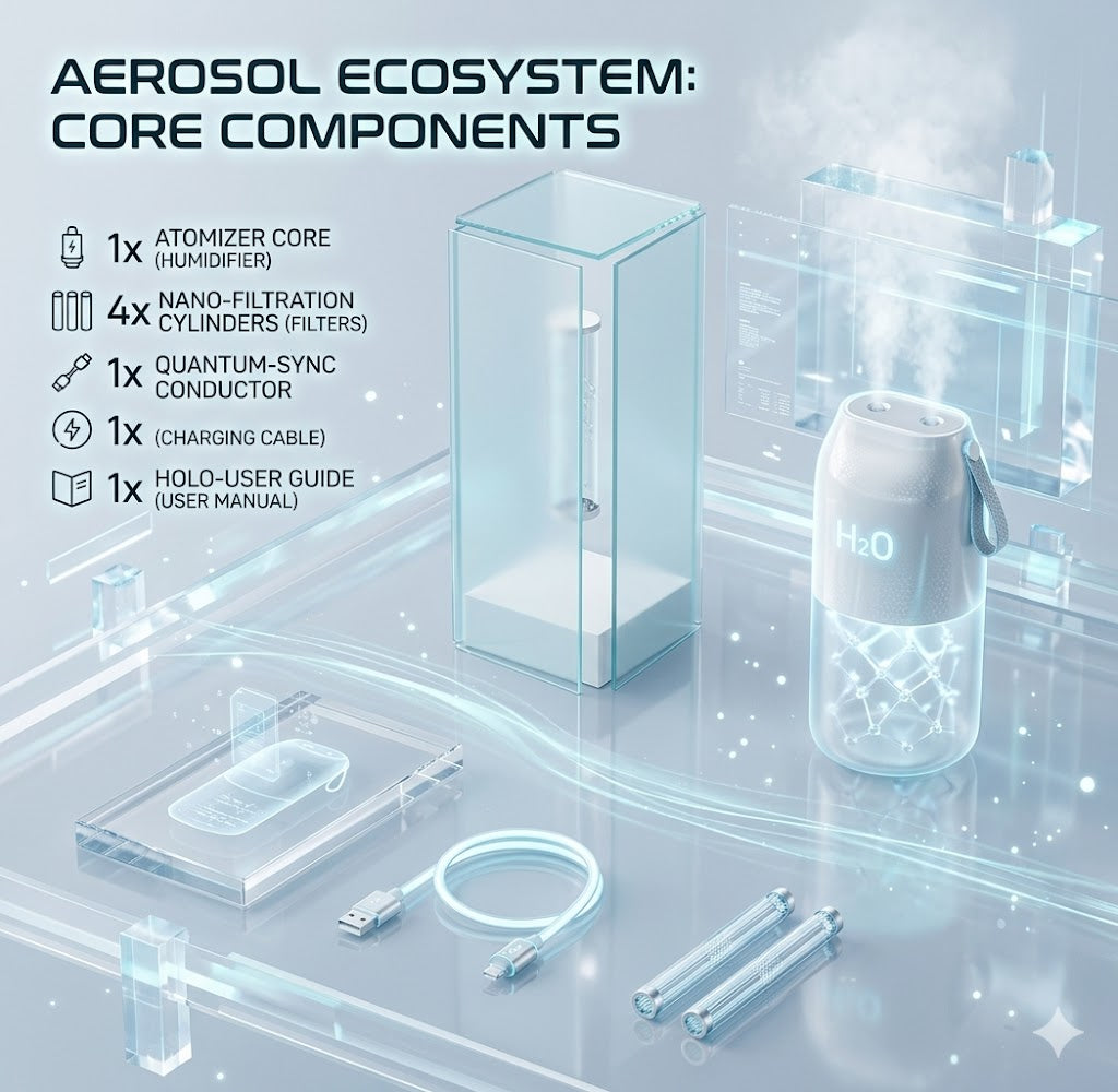 Cordless Portable Humidifier with 2000mAh Rechargeable Battery - 300ml Mini Ultrasonic Mist Maker - Silent USB Water Sprayer for Bedroom and Desktop