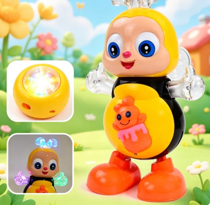 Electric Dancing Bee Toy with Music & Lights, Interactive Singing Robot, Early Educational Sensory Toy for Kids, Perfect Gift for Boys & Girls