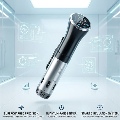 High Power 1100W Sous Vide Cooker - Professional Immersion Circulator with Accurate LCD Digital Display & IPX7 Waterproof Protection