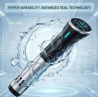 High Power 1100W Sous Vide Cooker - Professional Immersion Circulator with Accurate LCD Digital Display & IPX7 Waterproof Protection