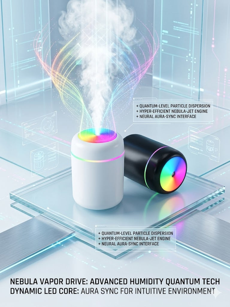 Portable 300ml Car Humidifier & Mini Aromatherapy Diffuser - Ultrasonic Air Purifier with Color Changing LED Light - Perfect for Vehicle, Travel, and Desktop